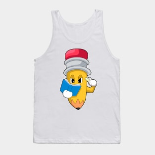 Pencil Teacher Book School Tank Top